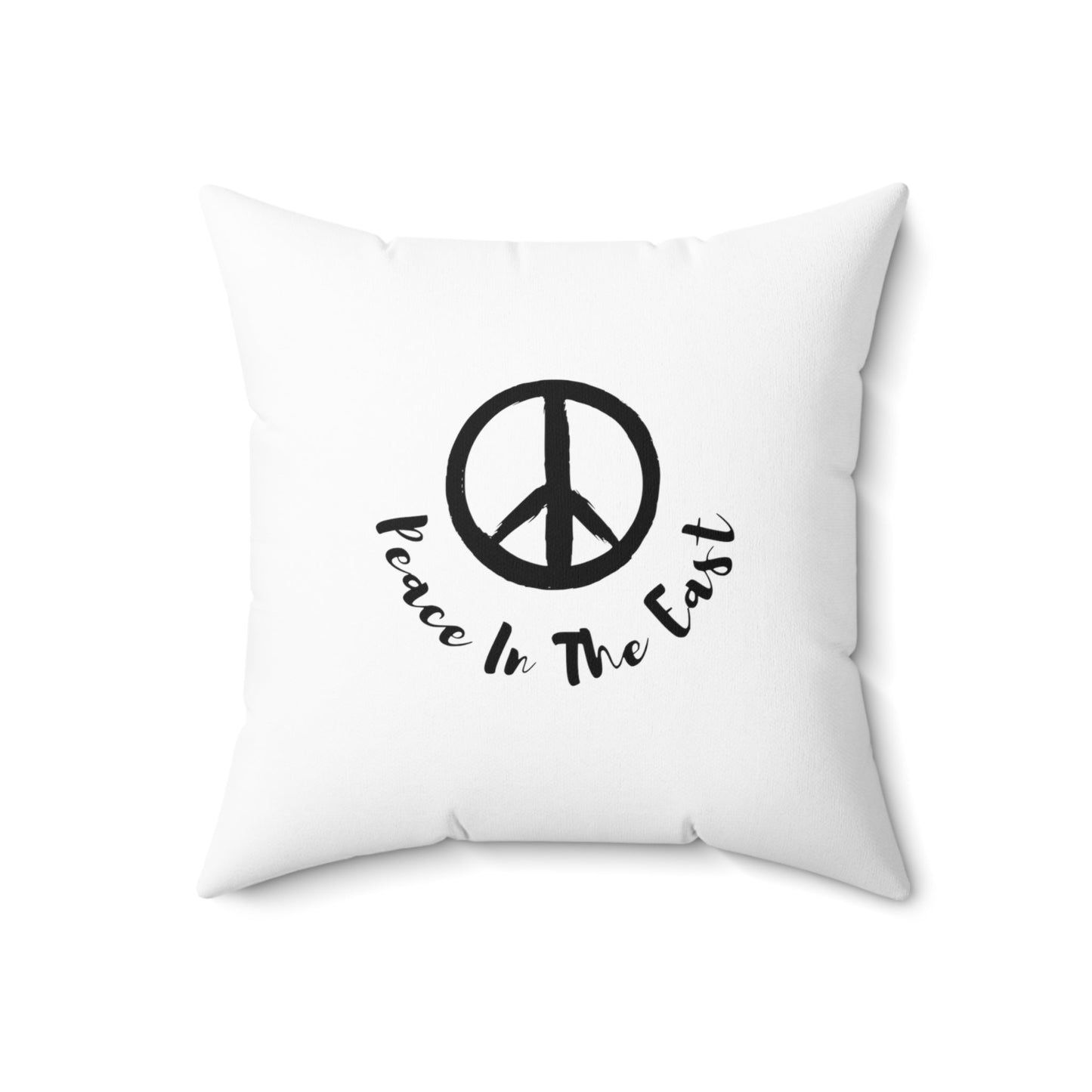 Peace In The East Spun Polyester Square Pillow 18" × 18"