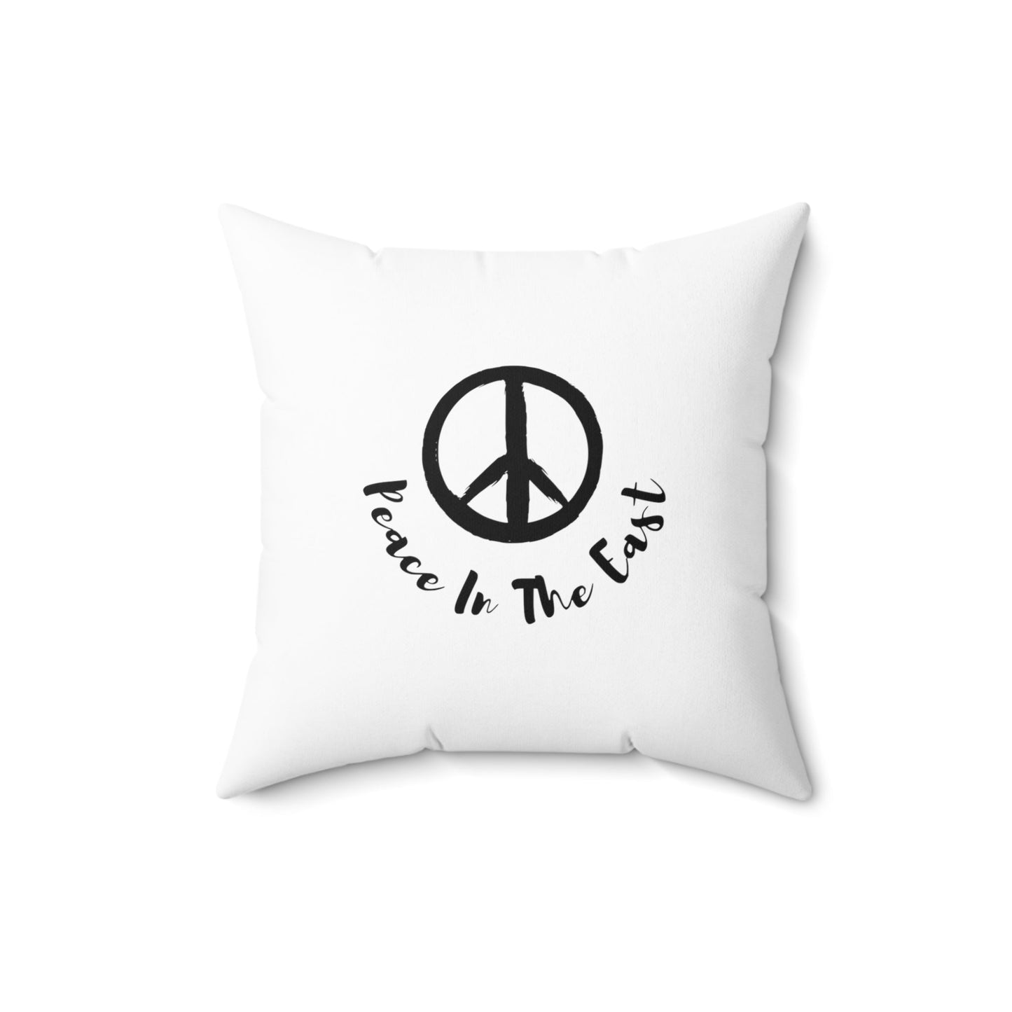 Peace In The East Spun Polyester Square Pillow 16" × 16"