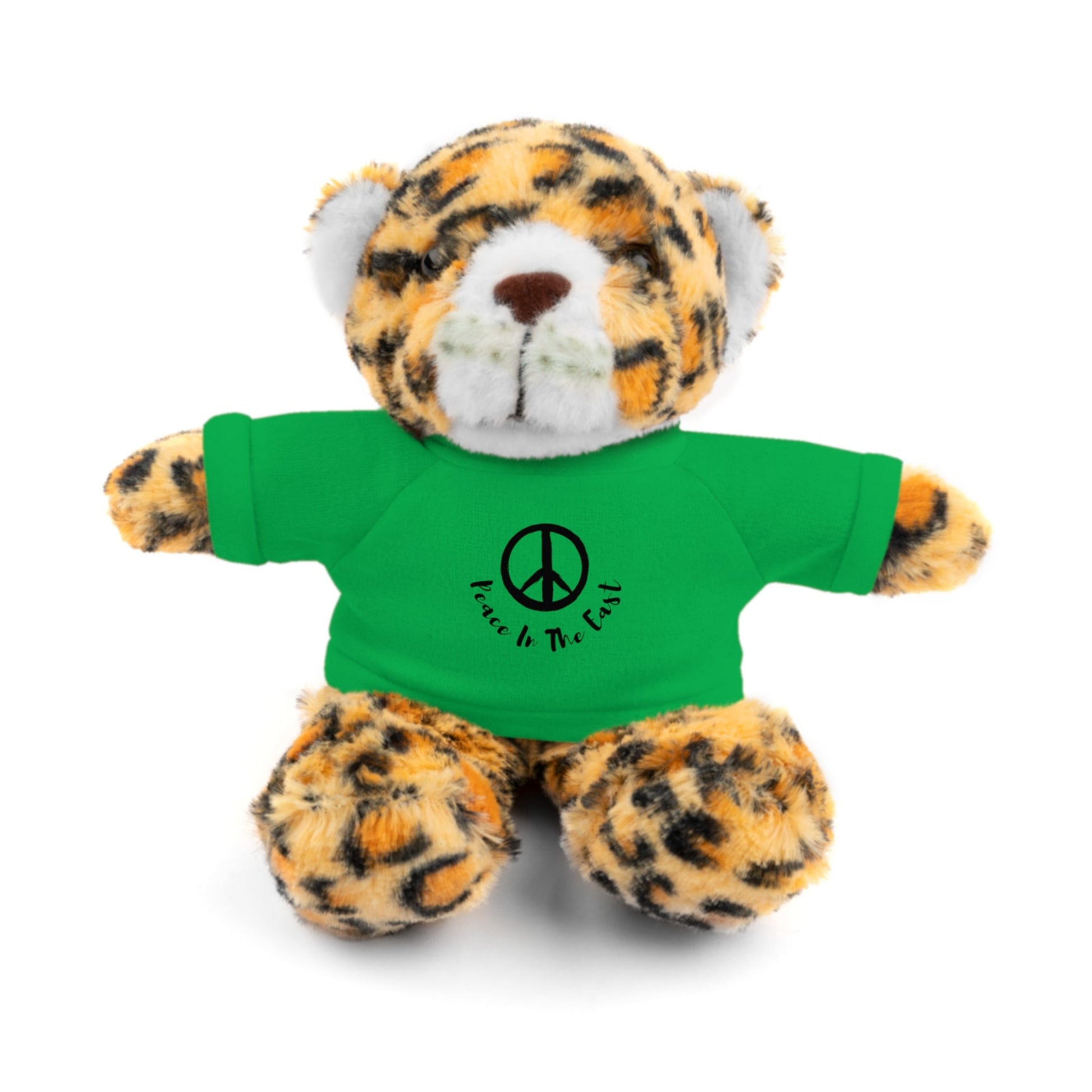 Peace In The East Stuffed Animals with Tee Irish Green Jaguar 8"