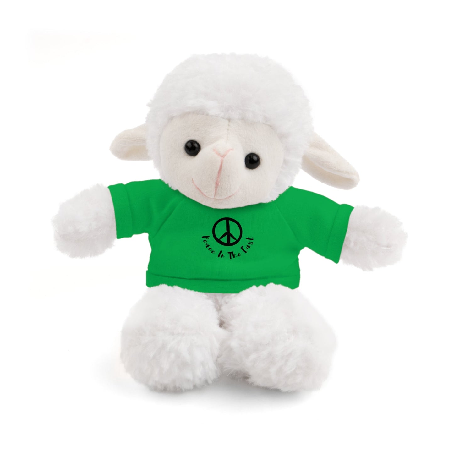 Peace In The East Stuffed Animals with Tee Irish Green Sheep 8"