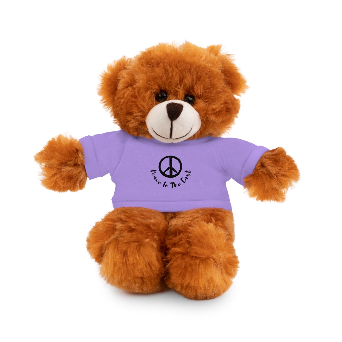 Peace In The East Stuffed Animals with Tee Lavender Bear 8"