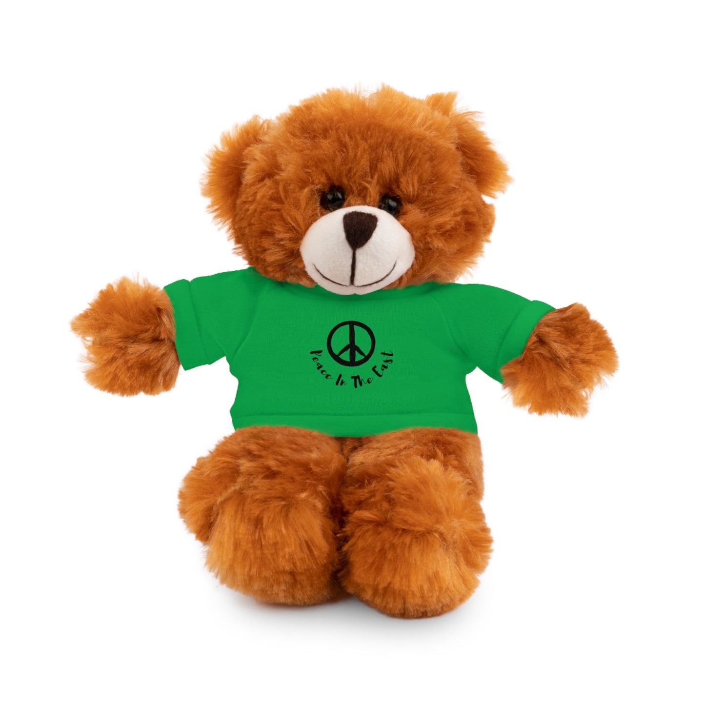 Peace In The East Stuffed Animals with Tee Irish Green Bear 8"