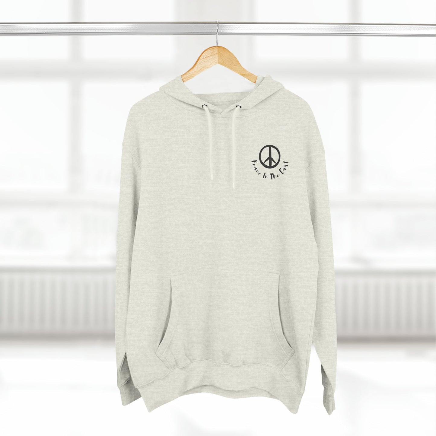 Peace In The East Three-Panel Fleece Hoodie