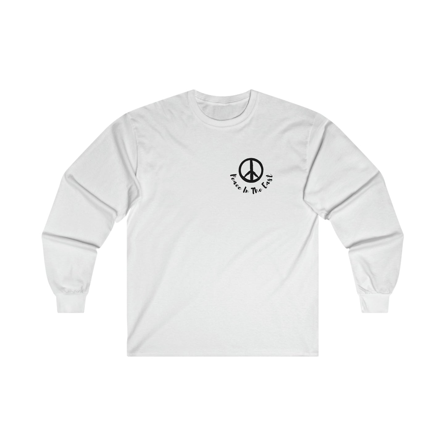 Peace In The East Ultra Cotton Long Sleeve Tee White