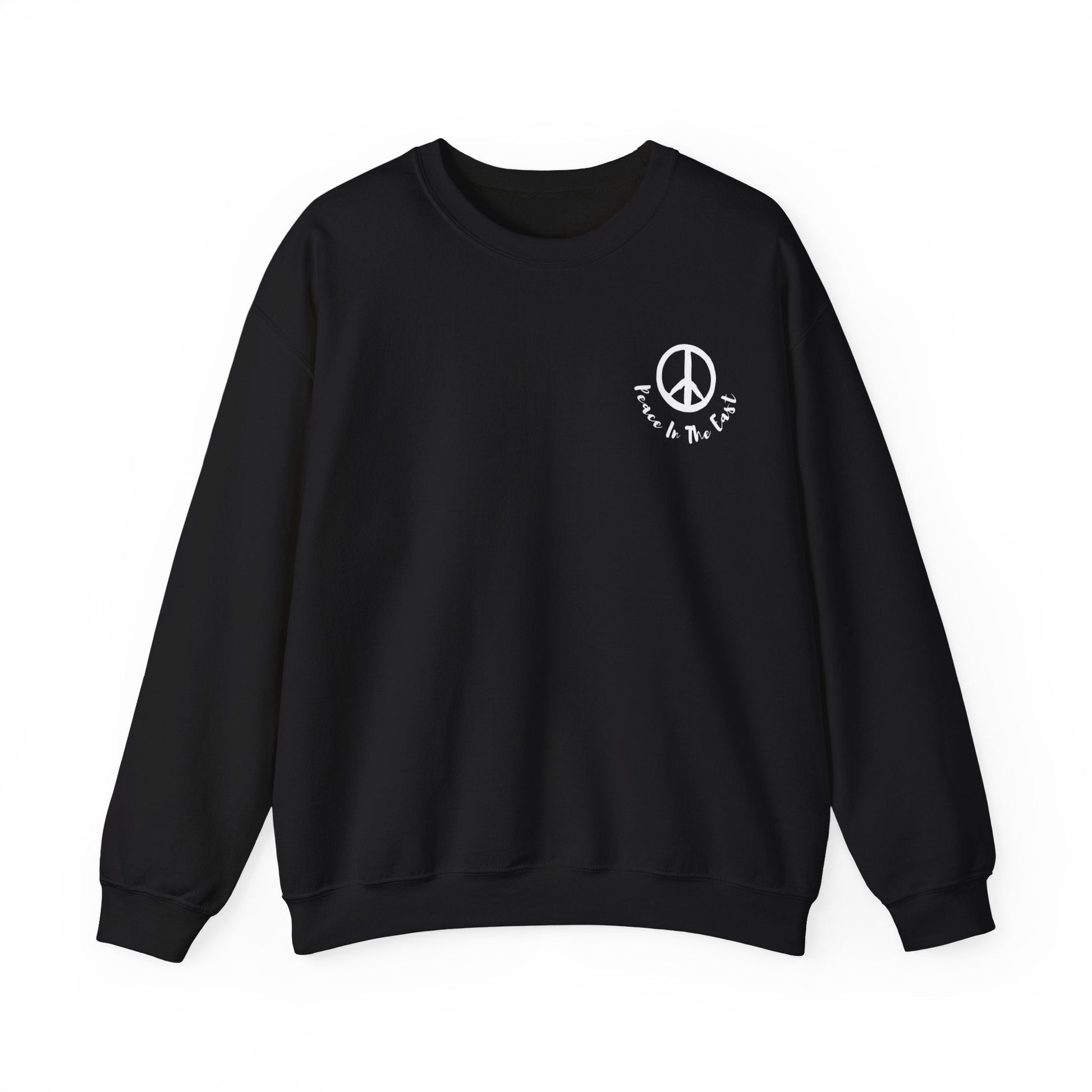 Peace In The East Unisex Heavy Blend™ Crewneck Sweatshirt Black