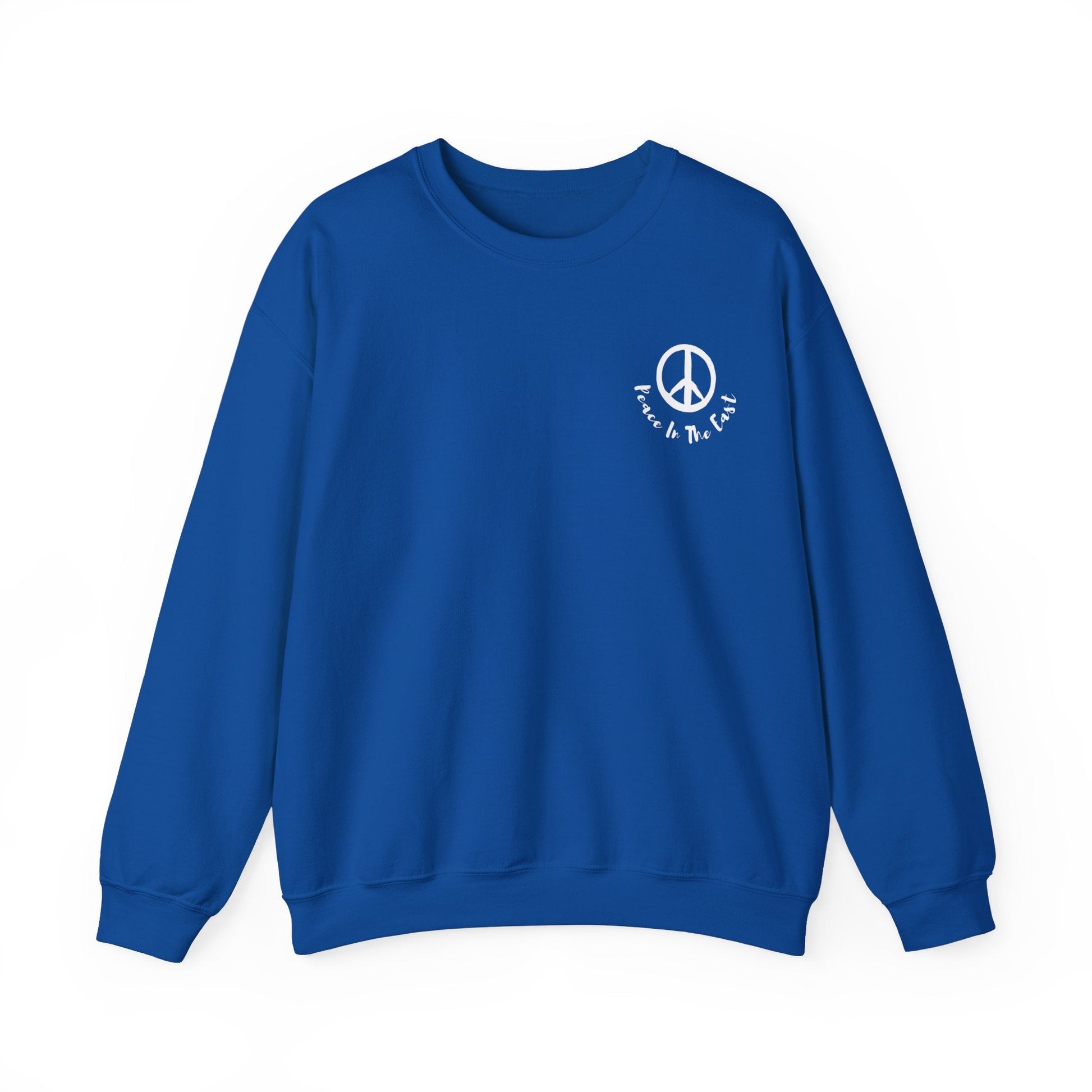 Peace In The East Unisex Heavy Blend™ Crewneck Sweatshirt Royal