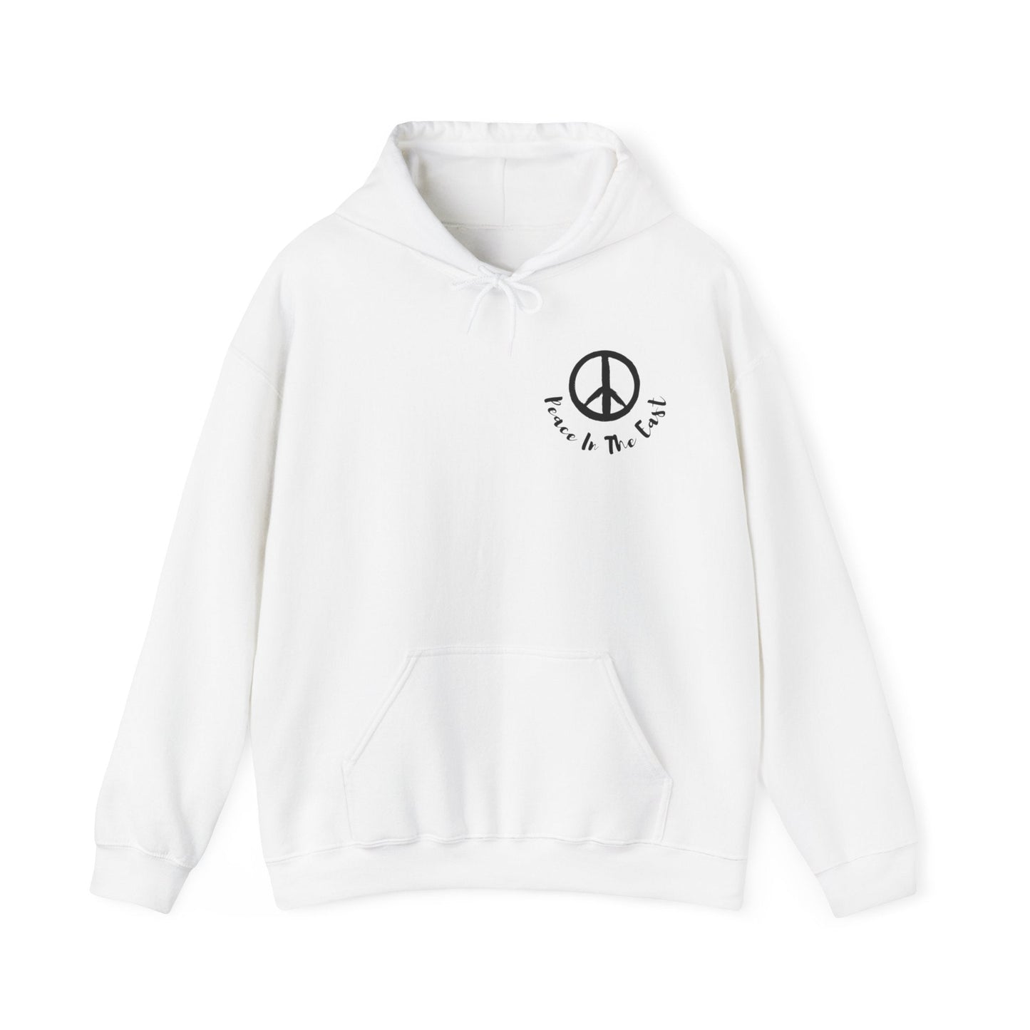 Peace In The East Unisex Heavy Blend™ Hooded Sweatshirt White