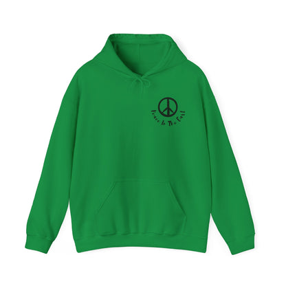 Peace In The East Unisex Heavy Blend™ Hooded Sweatshirt Irish Green