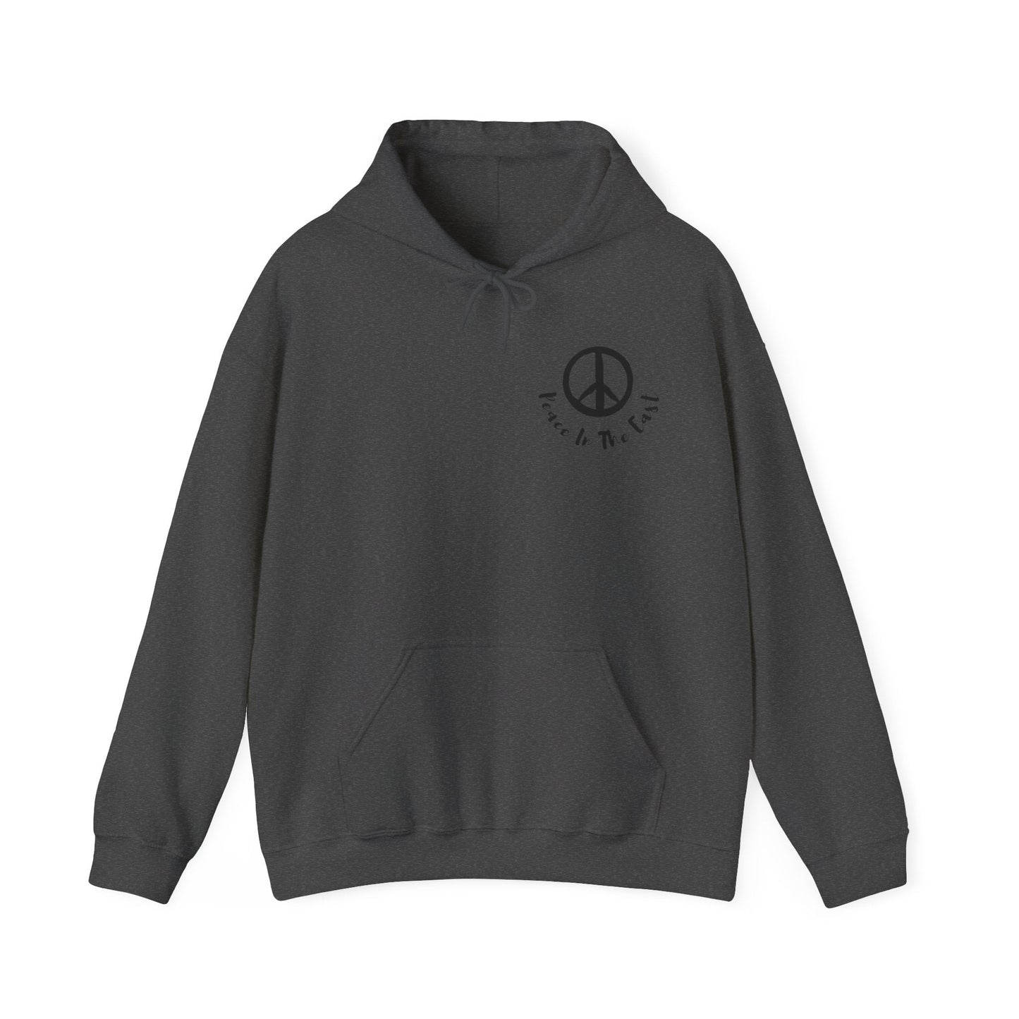 Peace In The East Unisex Heavy Blend™ Hooded Sweatshirt Dark Heather