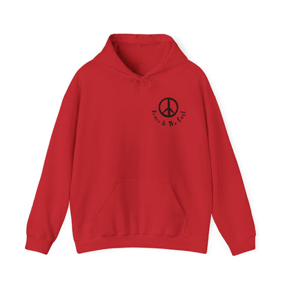 Peace In The East Unisex Heavy Blend™ Hooded Sweatshirt Red