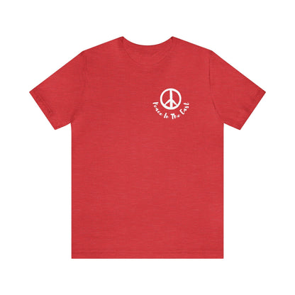 Peace In The East Unisex Jersey Short Sleeve Tee Heather Red