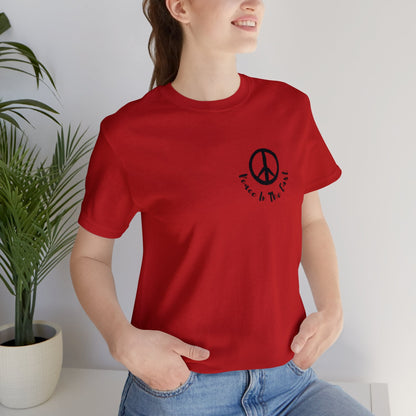 Peace In The East Unisex Jersey Short Sleeve Tee