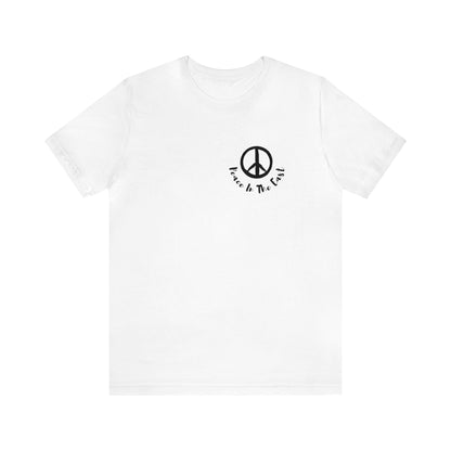 Peace In The East Unisex Jersey Short Sleeve Tee White