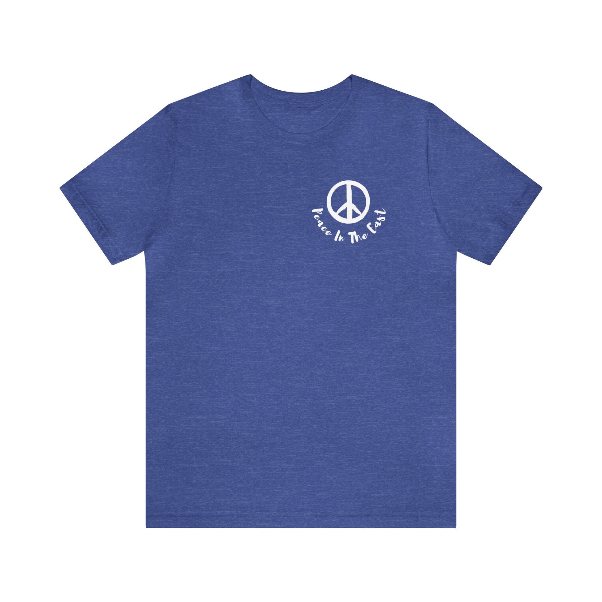 Peace In The East Unisex Jersey Short Sleeve Tee Heather True Royal