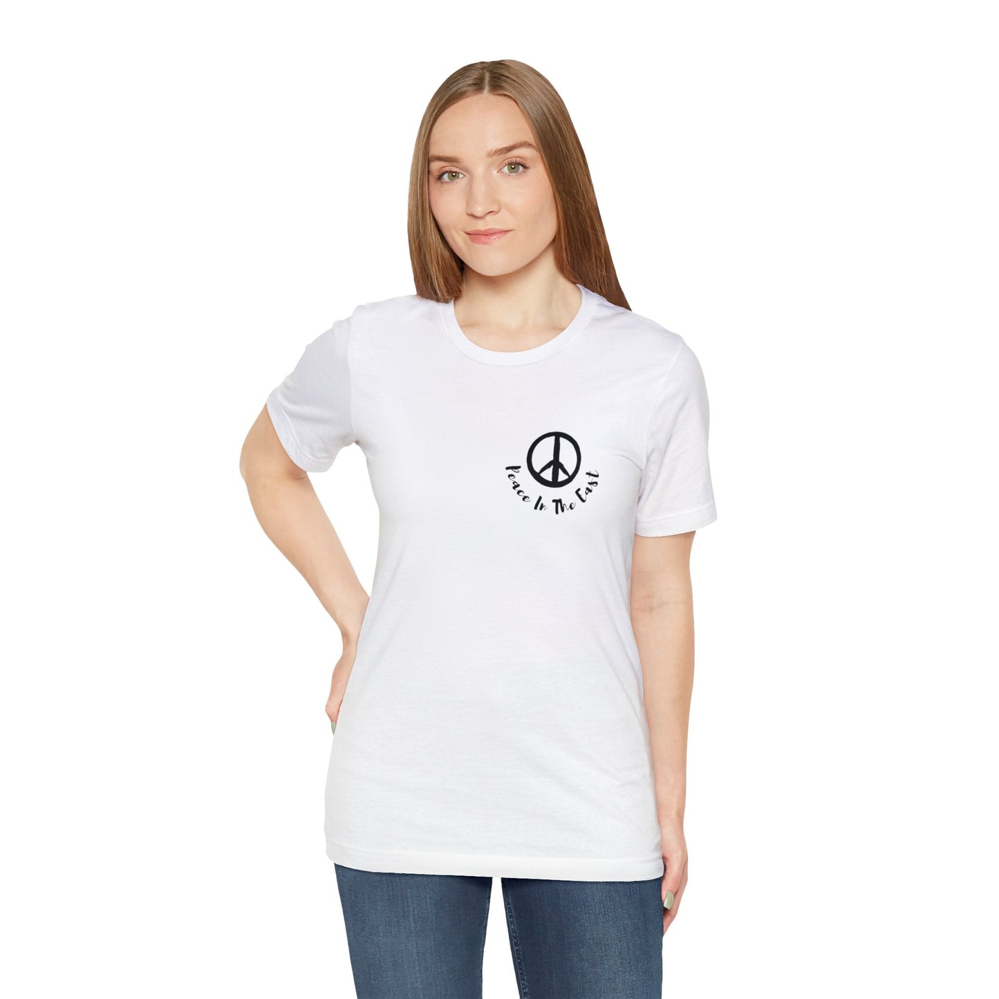 Peace In The East Unisex Jersey Short Sleeve Tee