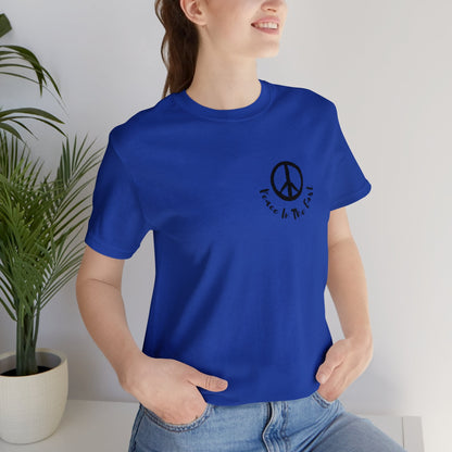 Peace In The East Unisex Jersey Short Sleeve Tee